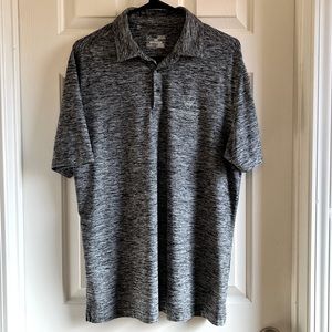 Topgolf Under Armour Mens polo Medium heathered dark gray like new